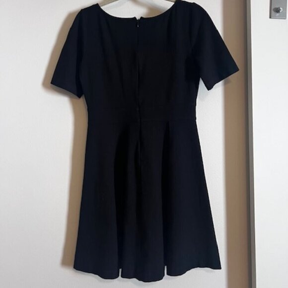 J. Crew Black Flared Ponte Mini Dress size 4 - Picture 2 of 5